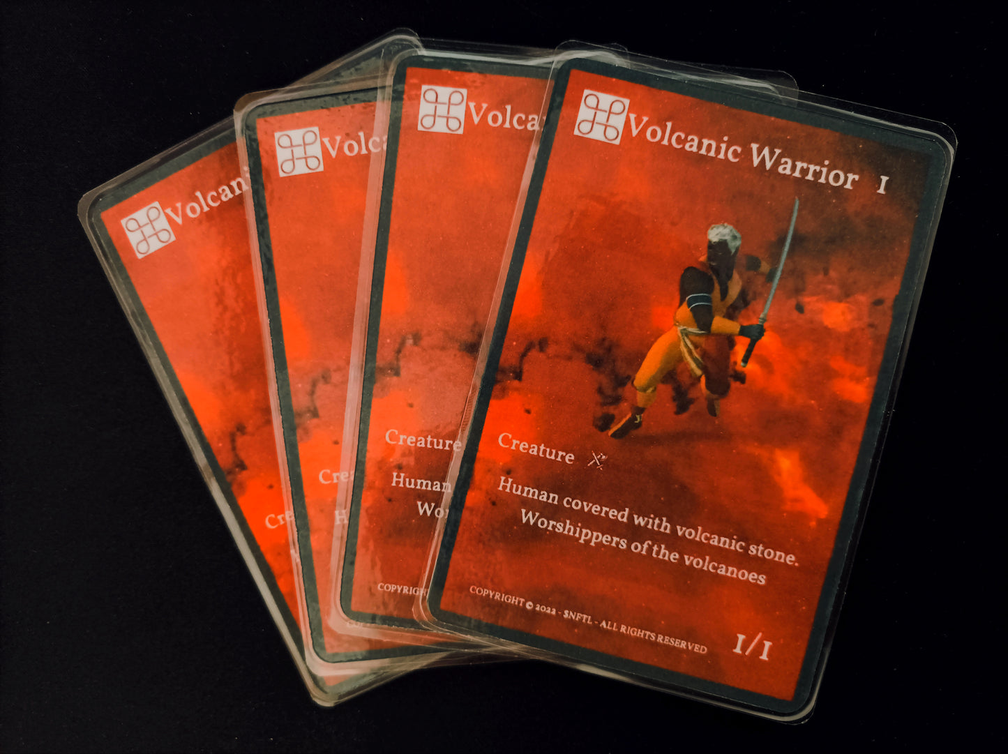 $NFTL Game cards : 4 common Volcanic warrior